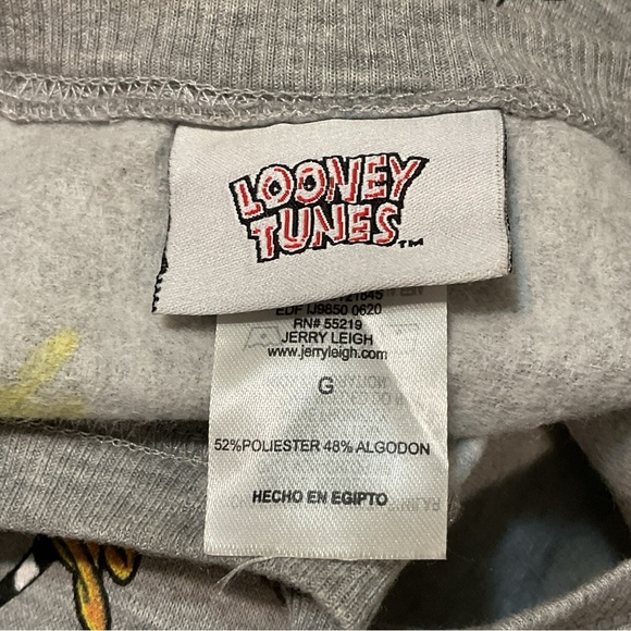 Warner Bros. Looney Toons Gray Cropped Sweatshirt - Picture 4 of 6